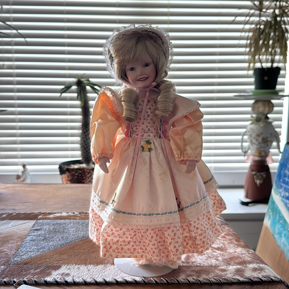 Collectible Doll with Blonde Hair